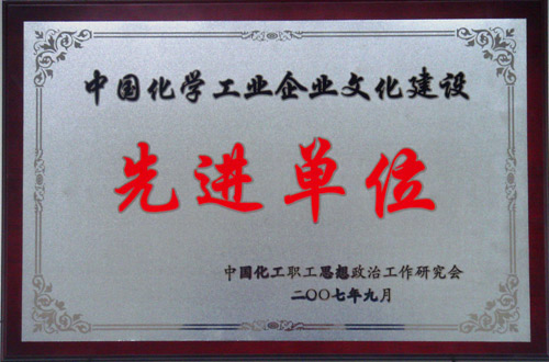中国化学工业乐投在线登录建设先进单位